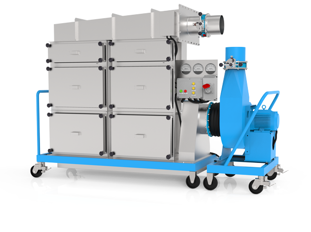 Filtermobil, mobiles Sicherheitsfiltersystem, Dekontaminationsfilter