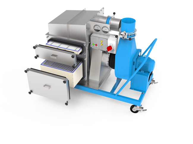 mobiles sicherheits Filtersystem, Bag-In-Bag-Out Filterwechsel, Partikelfilter, Dekontaminationsfilter