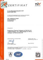 Zertifikat Qualitätsmanagementsystem